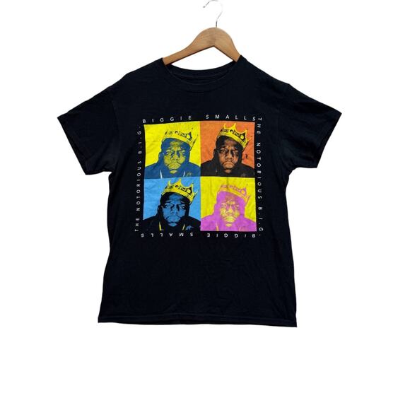 Notorious B.I.G. Big Poppa Biggie Smalls Black Vintage Rapper Retro 90s Shirt S - Picture 1 of 3